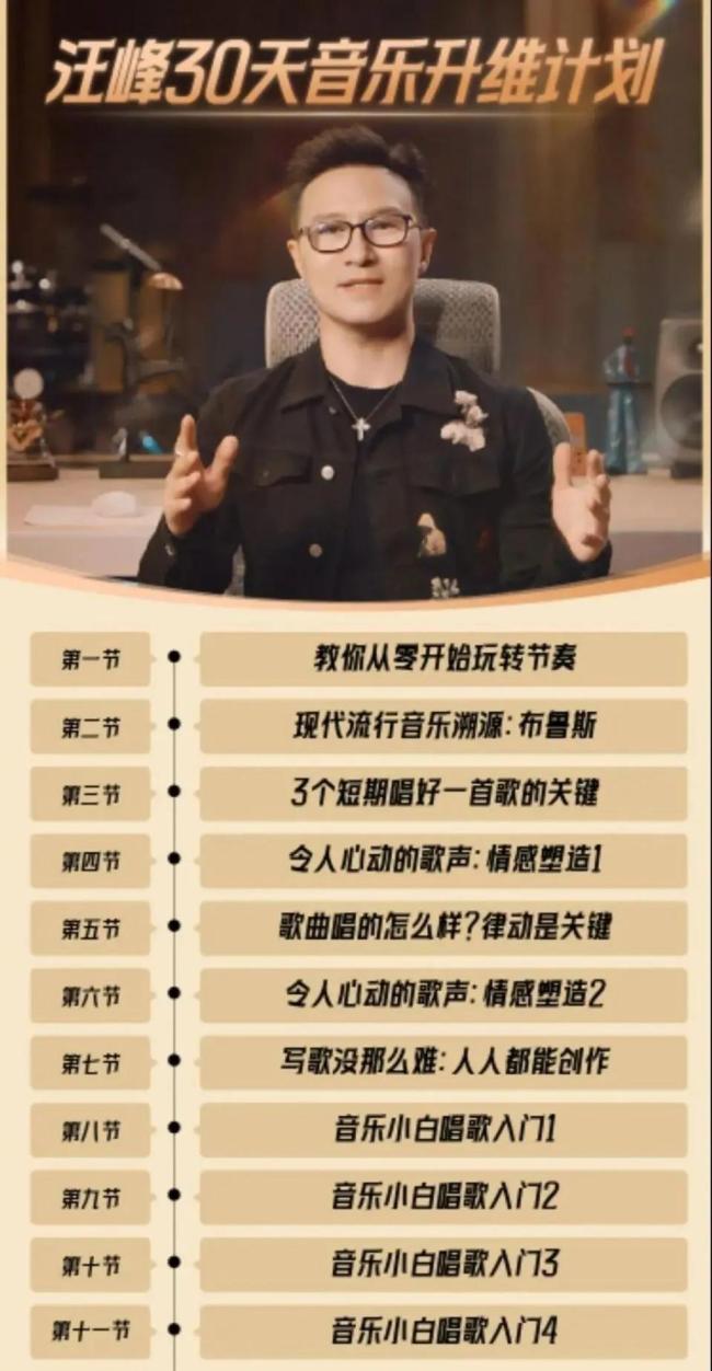 汪峰卖音乐课被指销量惨淡 直播带货显成效
